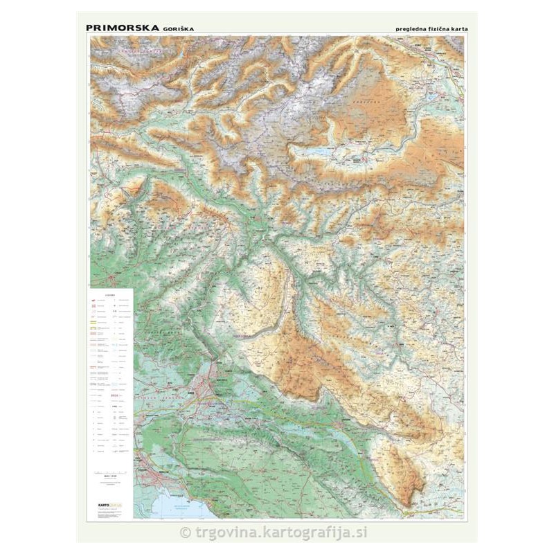 Stenska regijska karta PRIMORSKA - GORIŠKA