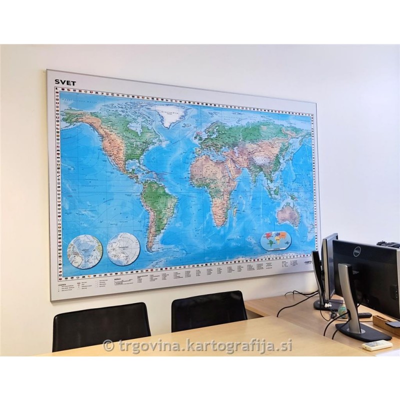 Svet pen plošča z okvirjem 198x132cm