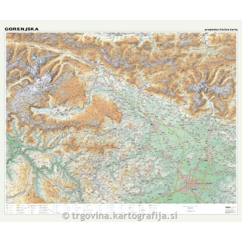 Stenska regijska karta GORENJSKA