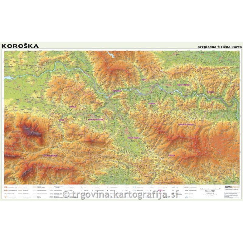 Stenska regijska karta KOROŠKA