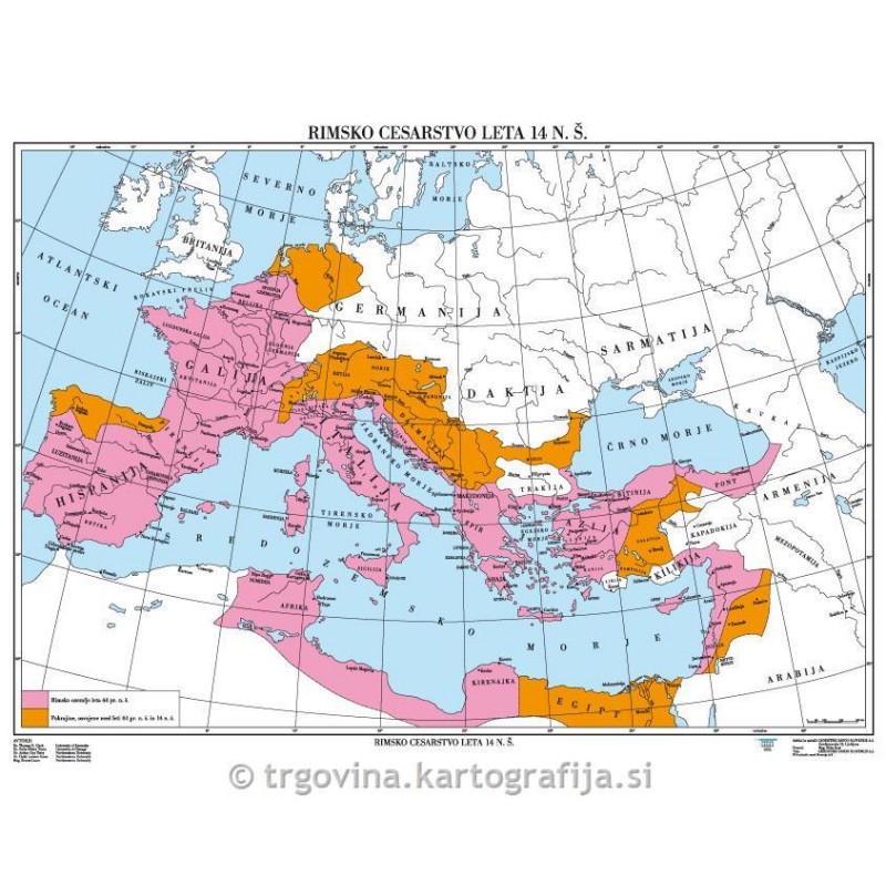 Rimsko cesarstvo leta 14 N. Š. - CP