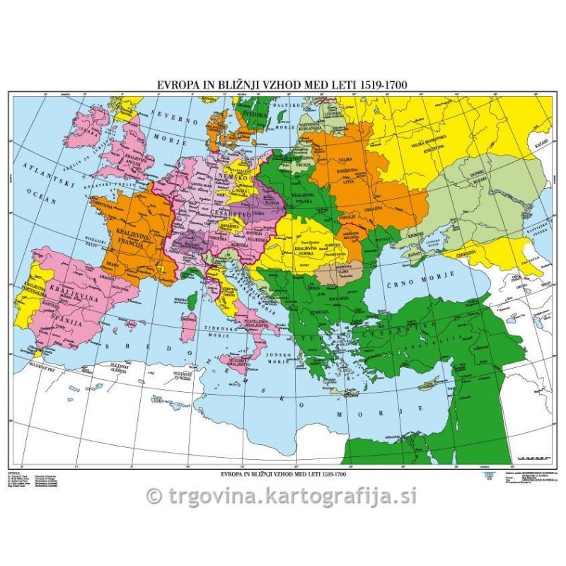 Evropa in Bliž. Vzh. med l.1519/1700 CP