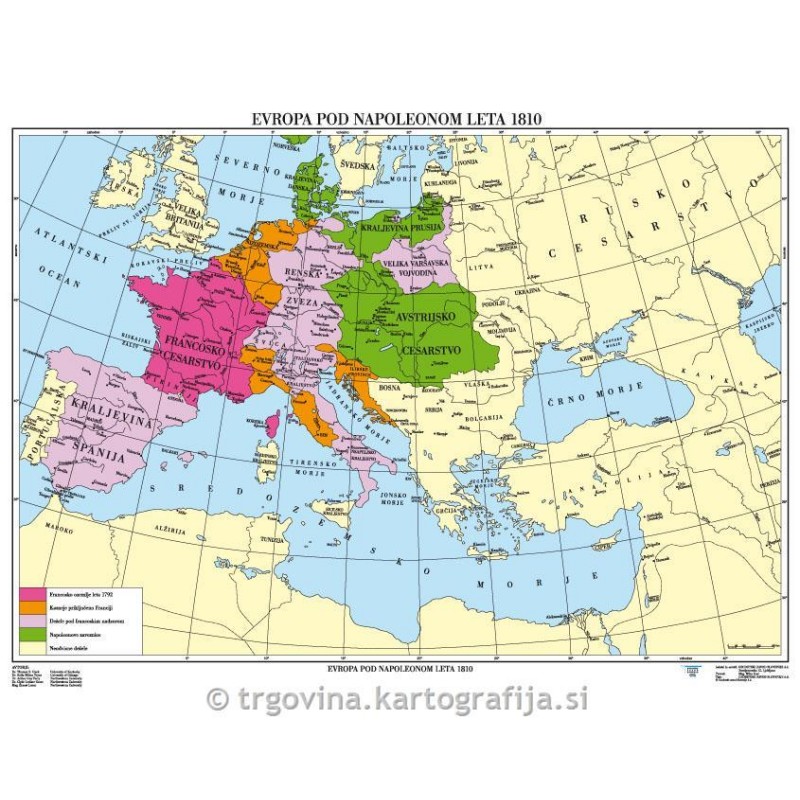 Evropa pod Napoleonom leta 1810 - CP