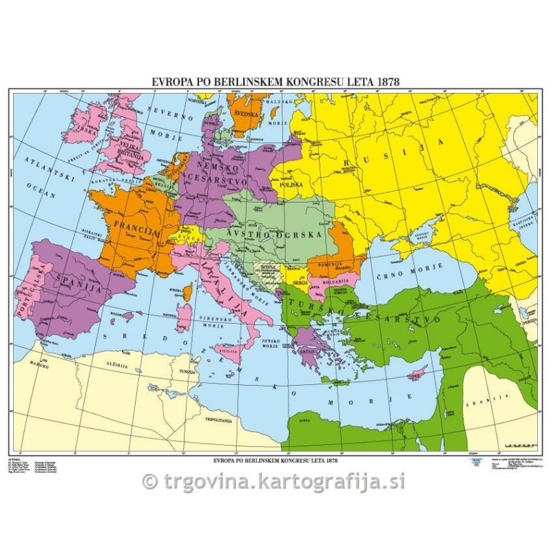 Evropa po Berlinskem kongr. leta 1878-CP