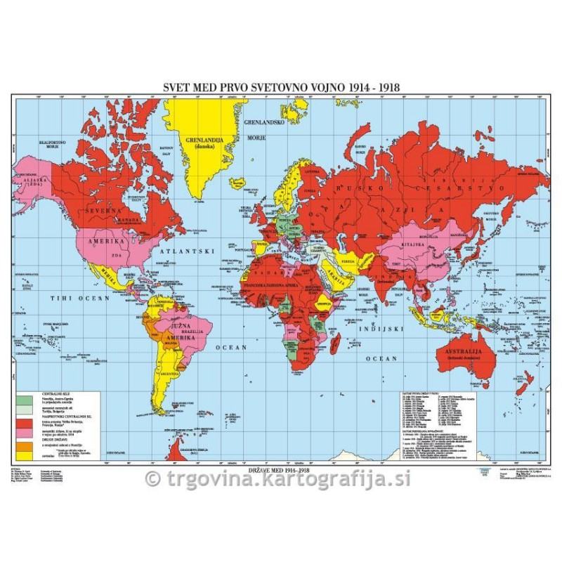 Svet med prvo svetov. vojno 1914-1918-CP