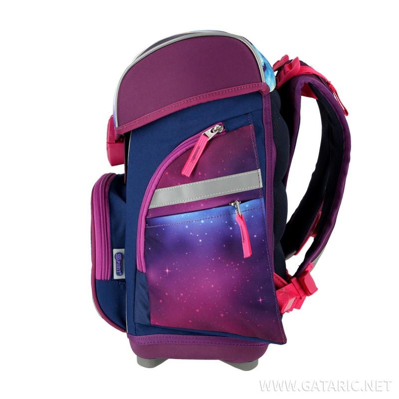 Set šolska torba samorog - unicorn School bag set ''BE MAGICAL'' PROLIGHT 5-Pcs (LED buckle)