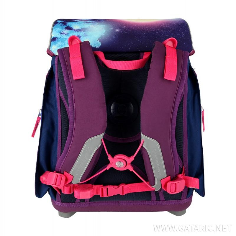 Set šolska torba samorog - unicorn School bag set ''BE MAGICAL'' PROLIGHT 5-Pcs (LED buckle)