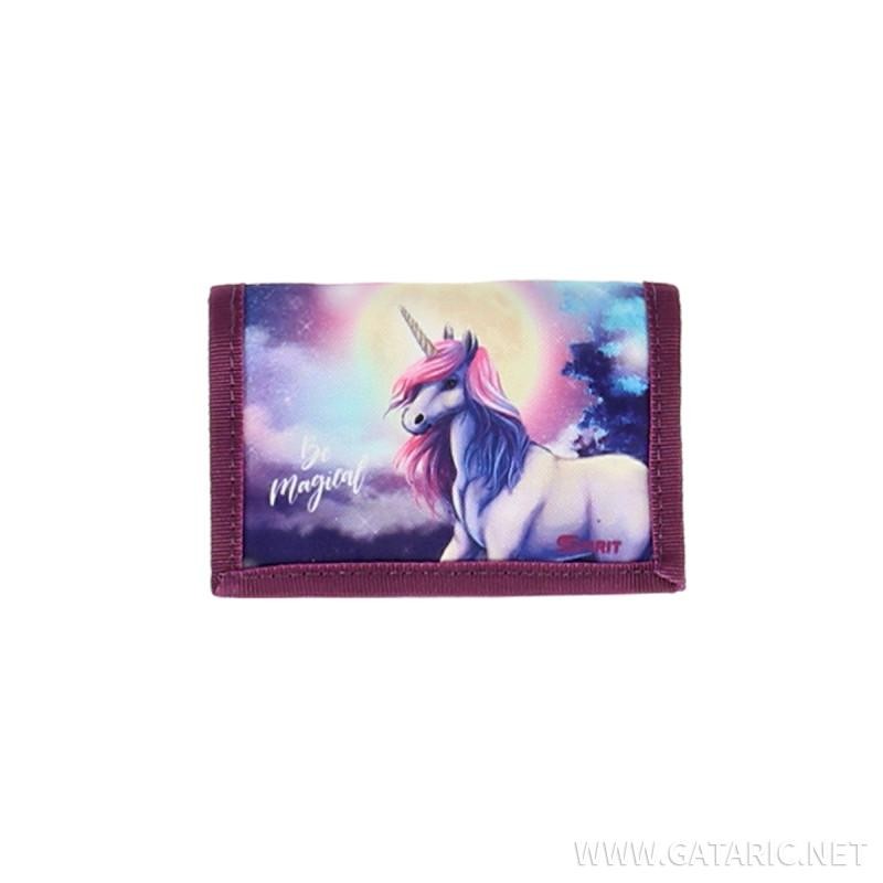 Set šolska torba samorog - unicorn School bag set ''BE MAGICAL'' PROLIGHT 5-Pcs (LED buckle)
