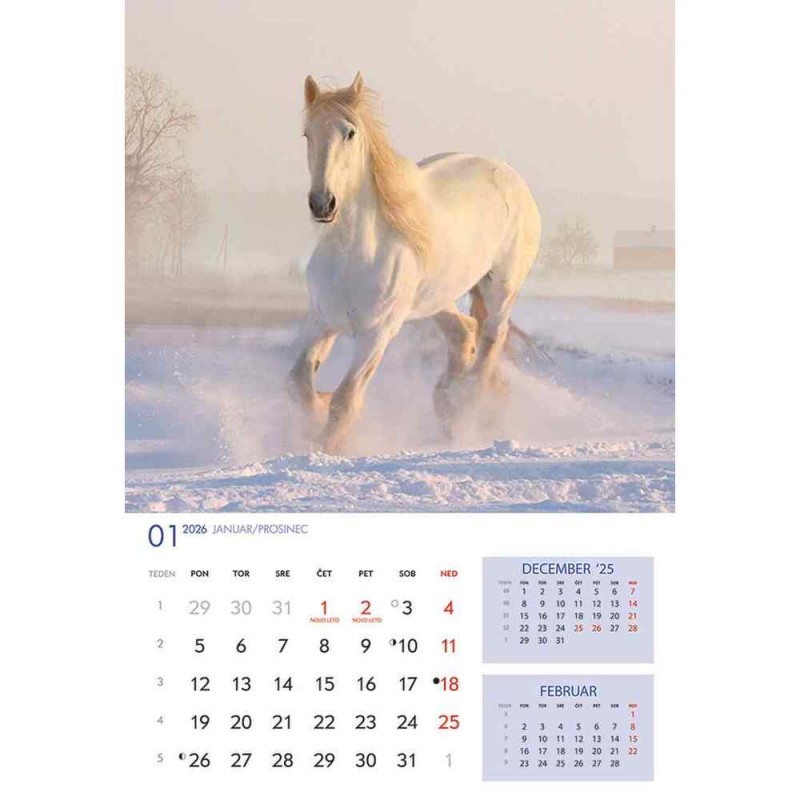 koledar 2026 KONJI  K0043