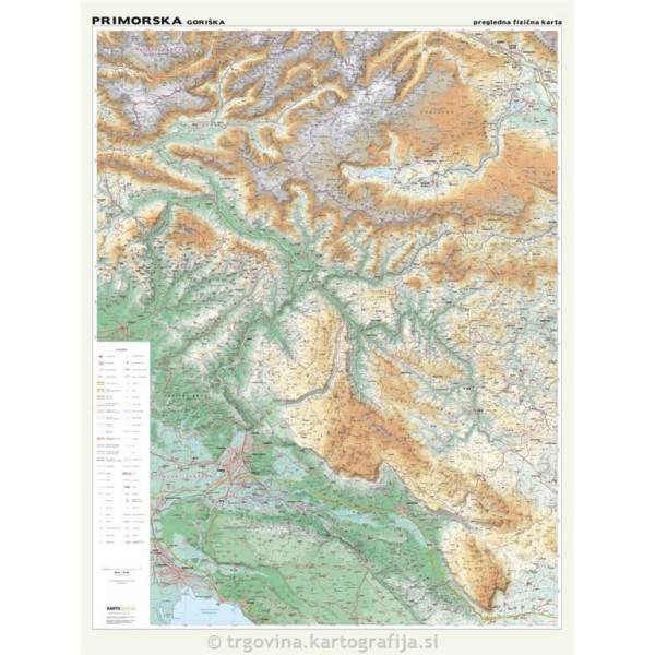 Stenska regijska karta PRIMORSKA - GORIŠKA