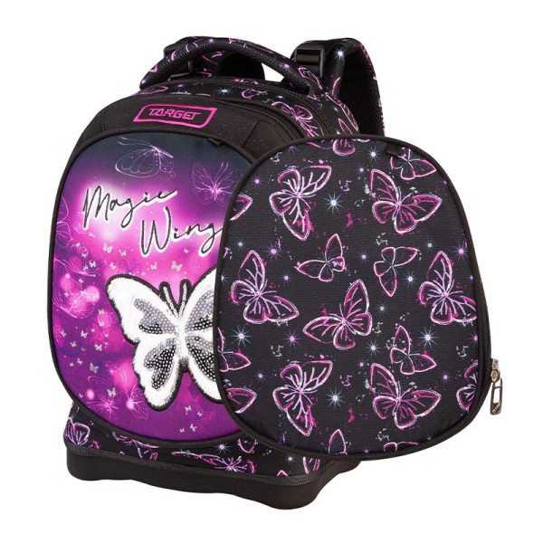 Ergonomski šolski nahrbtnik Target Superlight 2 Face Magic Wings 28609