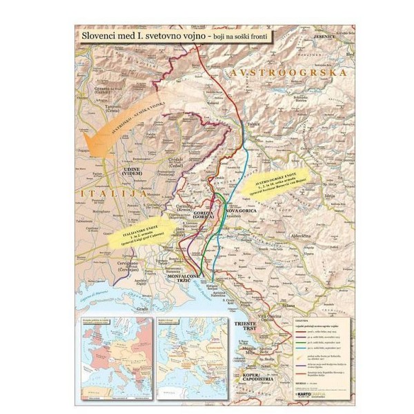 Stenska zgodovinska karta SLOVENCI MED PRVO SVETOVNO VOJNO