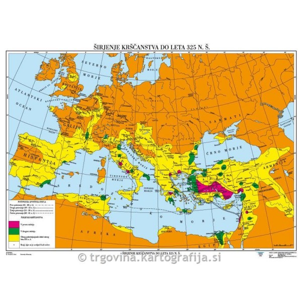 Širjenje krščanstva do l. 325 N. Š. - CP