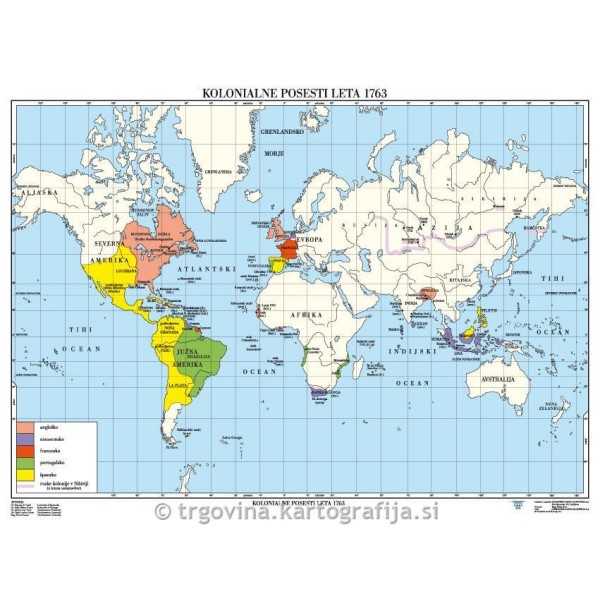 Kolonialne posesti leta 1763 -CP