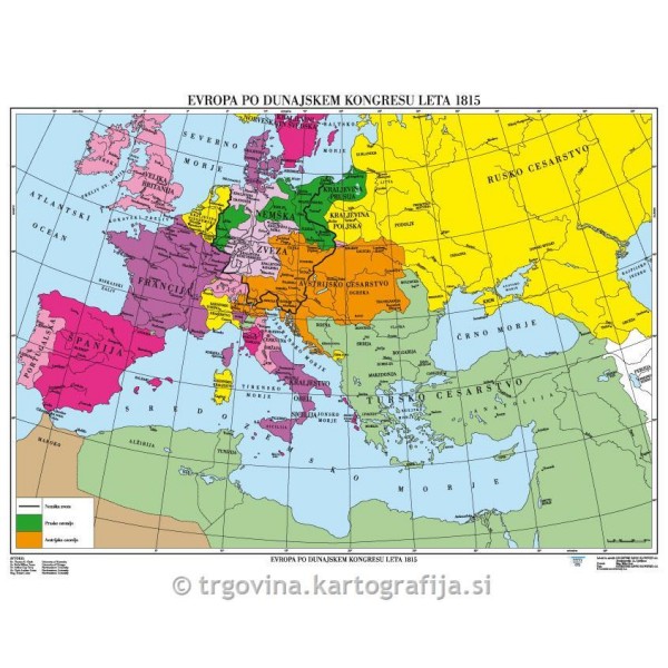 Evropa po Dunajskem kongresu 1815-CP