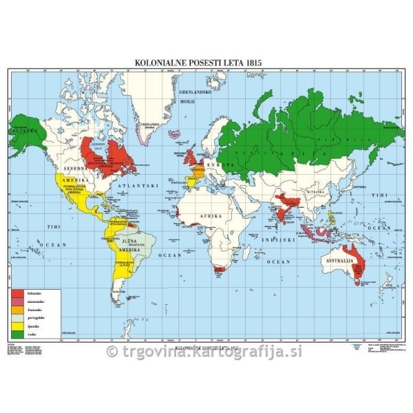 Kolonialne posesti leta 1815 -CP