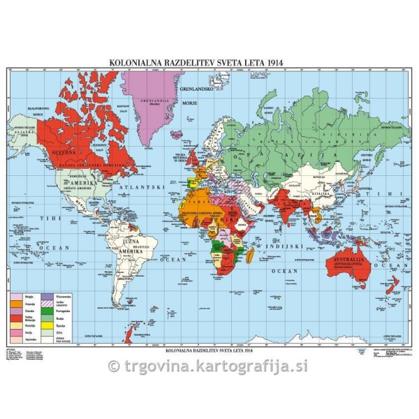 Kolonialna razdelitev sveta leta 1914-CP