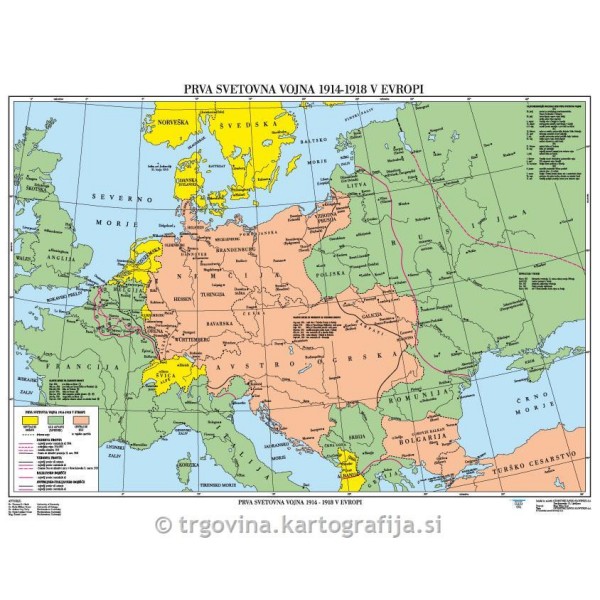 Prva svetovna voj. 1914-1918 v Evropi-CP