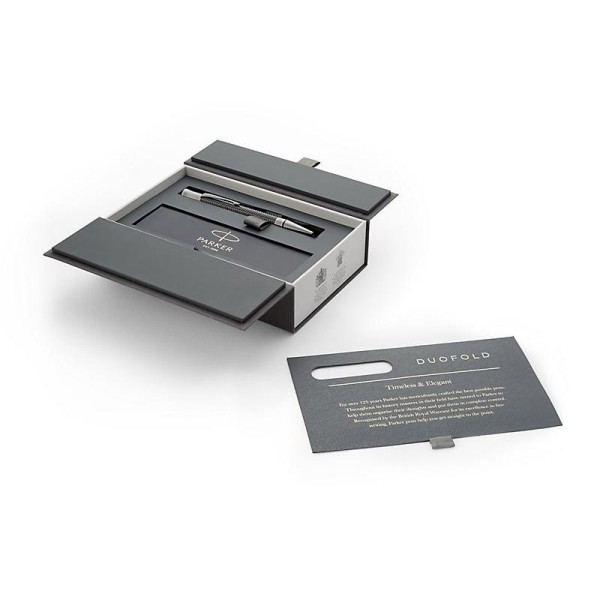 Kemični svinčnik Parker Duofold Chevron črna