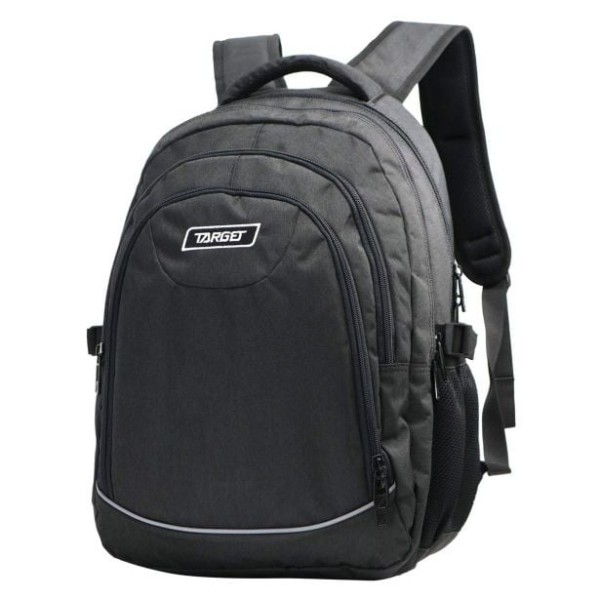 ŠOLSKI NAHRBTNIK TARGET 4 ZIP MELANGE BLACK 28154