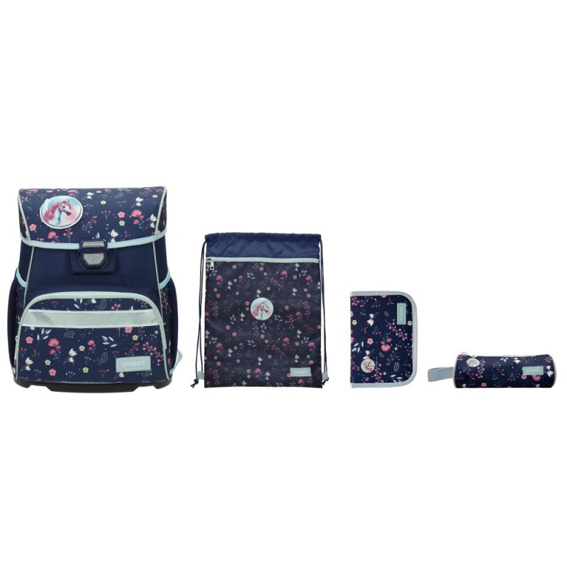 Set lahka šolska torba 4/1 Magical Blossom