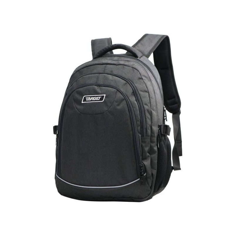 ŠOLSKI NAHRBTNIK TARGET 4 ZIP MELANGE BLACK 28154