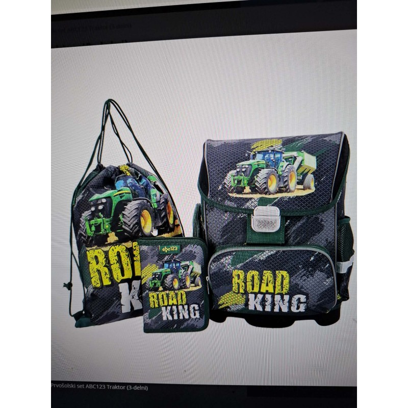  Prvošolski set ABC123 Traktor (3-delni)