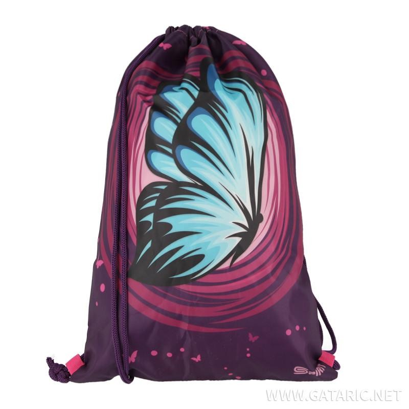Set šolska torba metulj- Butterfly School bag set  PROLIGHT 5-Pcs (LED buckle) 