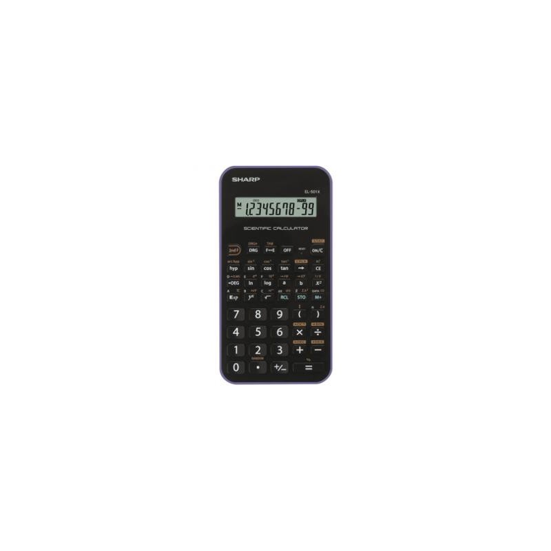 Kalkulator SHARP EL-501XVL, tehnični, 131 funkcij, črno-vijola
