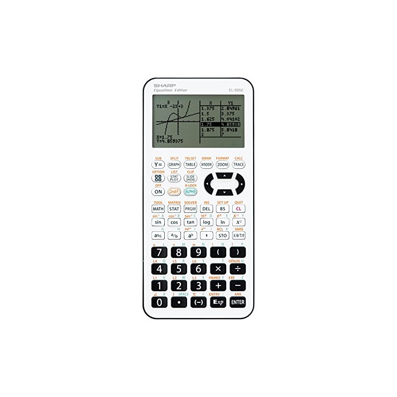 Kalkulator SHARP Grafični EL-9950, 827 funkcij, matrični zaslon 132x64 pik