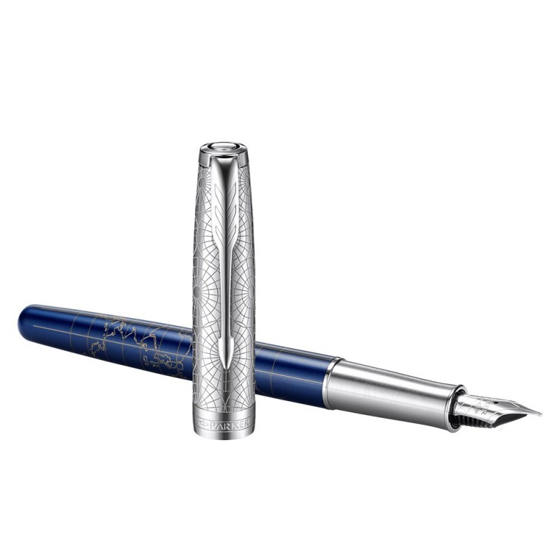 PARKER Füllhalter SONNET ATLAS Blue Silver 