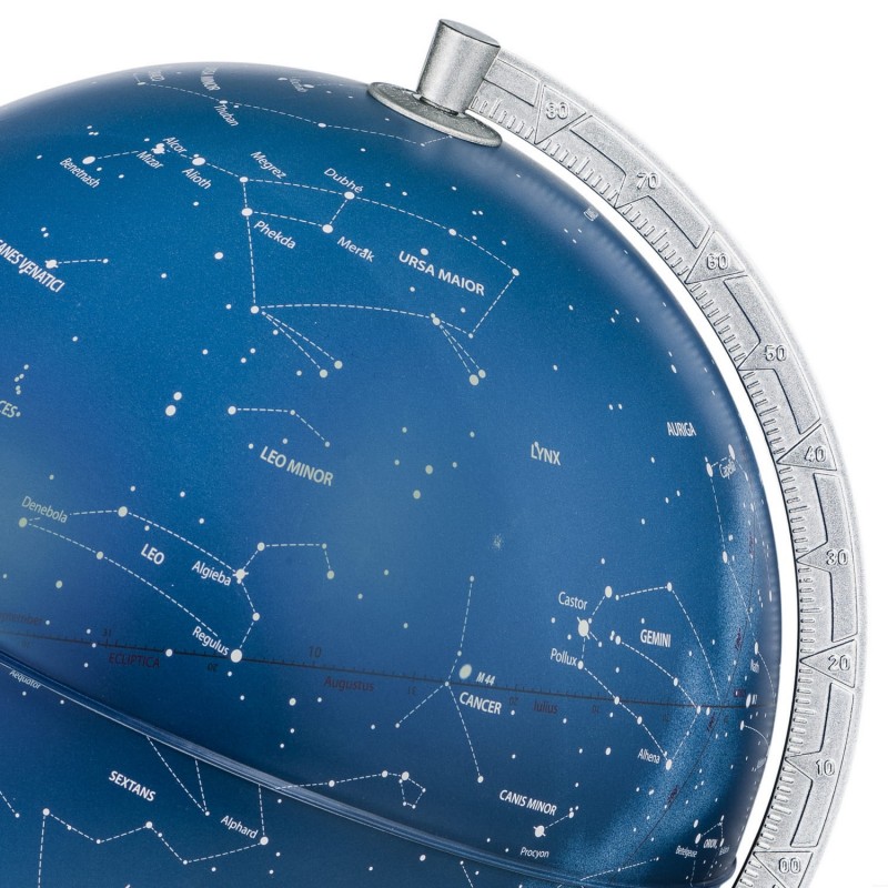 Astra Verlichte Wereldbol 30 Cm - Fysiek En Politiek Met Houten Sokkel En LED Verlichting, Nova Rico