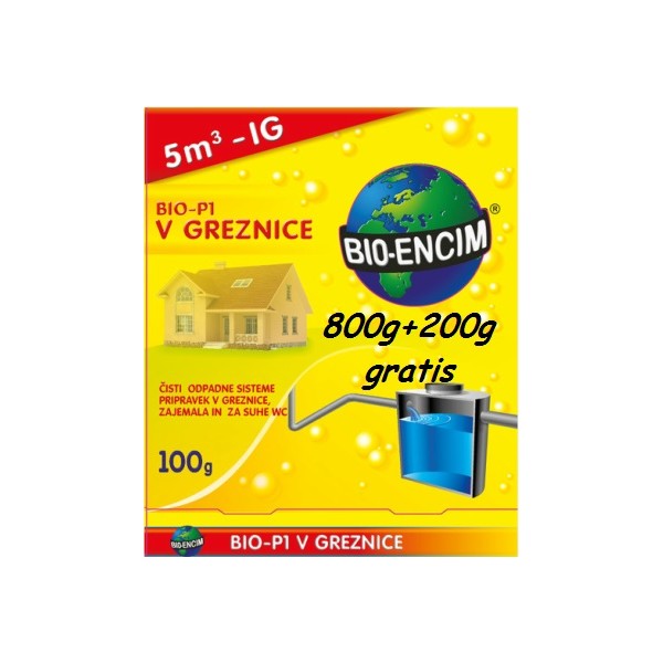 BIO-P1 ZA GREZNICE akcija 800g+200g gratis