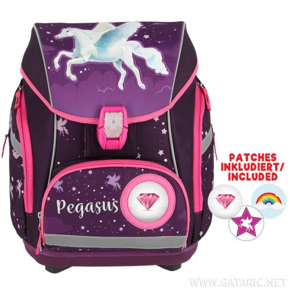 Set šolska torba PEGASUS 3D PRO LIGHT PREMIUM 6-Pcs (LED buckle) 