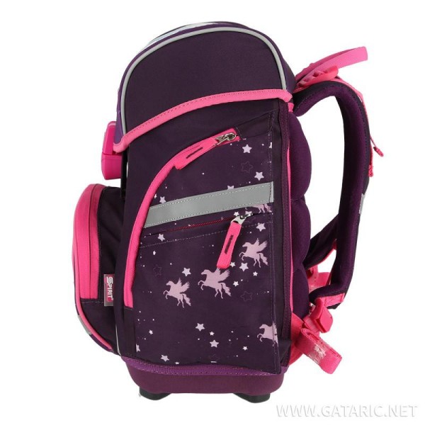 Set šolska torba PEGASUS 3D PRO LIGHT PREMIUM 6-Pcs (LED buckle) 