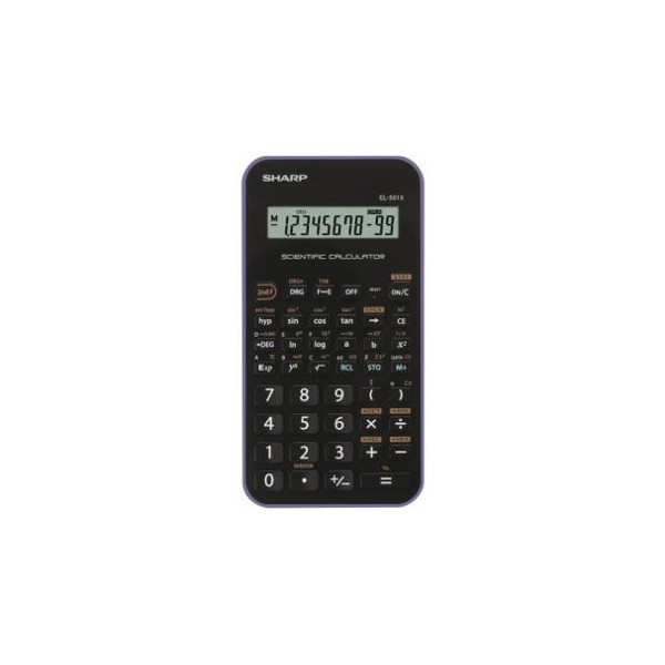 Kalkulator SHARP EL-501XVL, tehnični, 131 funkcij, črno-vijola