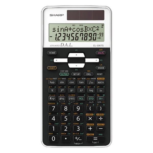Kalkulator SHARP EL506ts-wh, tehnični, 470funkcij