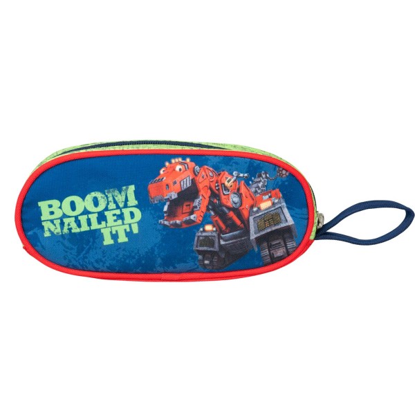 ROUND PENCIL CASE DINOTRUX-PERESNICA POLKROŽNA DINOZAVRI TRANSFORMERJI