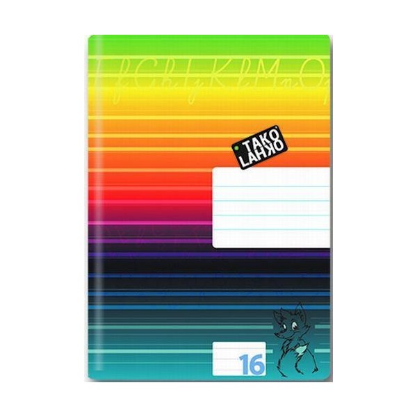 ZVEZEK ZA ŠOLSKE NALOGE ČRTE Zvezek Tako Lahko A4 za šolske naloge črte 9 mm