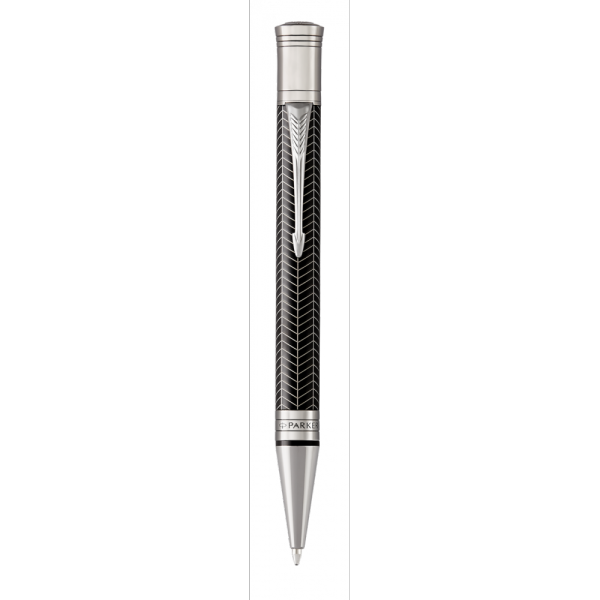 Kemični svinčnik Parker Duofold Chevron črna