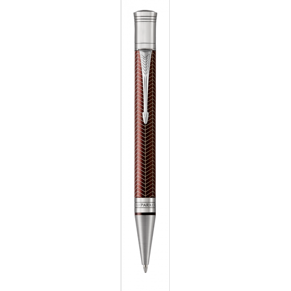 Kemični svinčnik Parker Duofold Chevron rdeča
