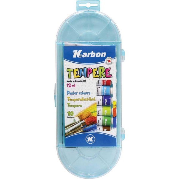 BARV. TEMPERA KARBON 10/1 12ML PLASTIKA