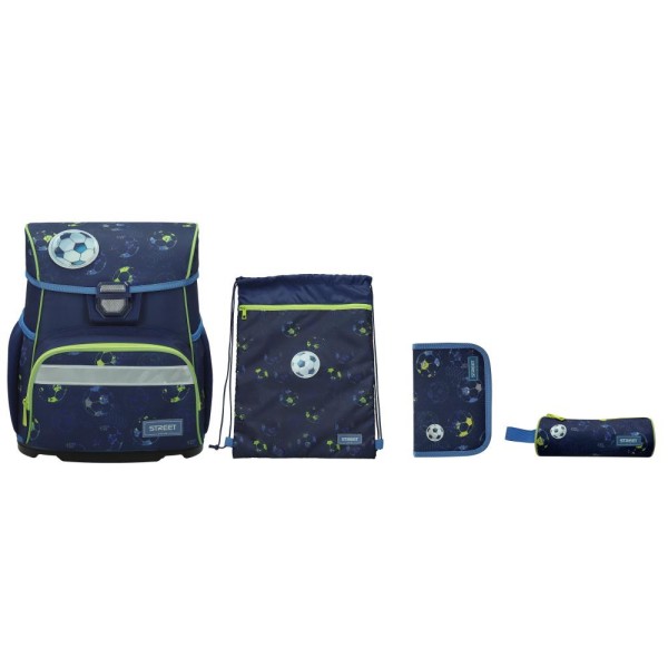 Set šolska torba 4/1 Football Champ