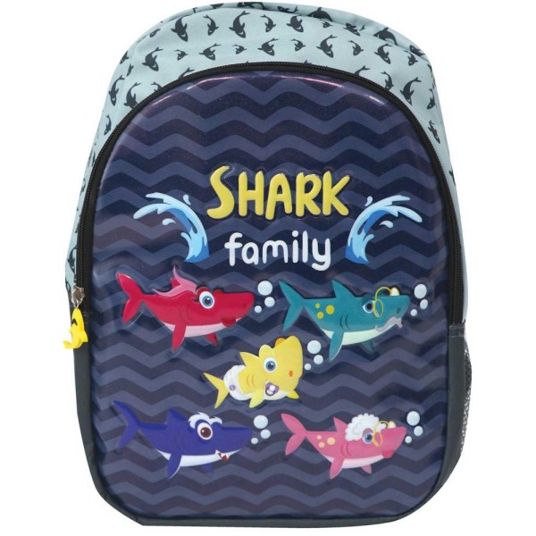 Nahrbtnik Kids Big Sharky - baby shark - shark family - morski pes