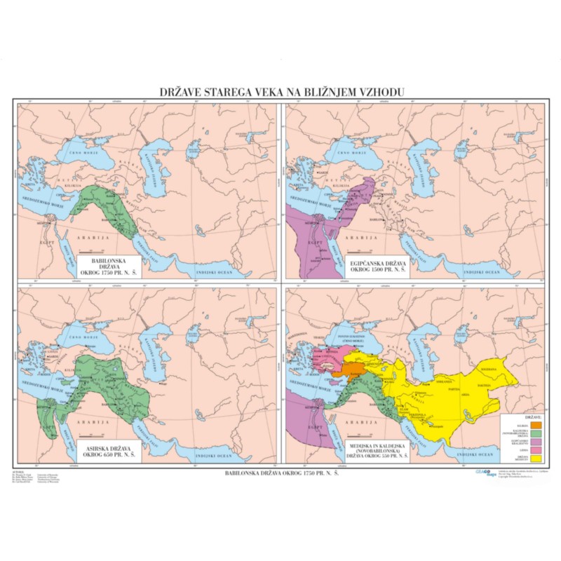 Stenska karta - Države starega veka na Bližnjem vzhodu