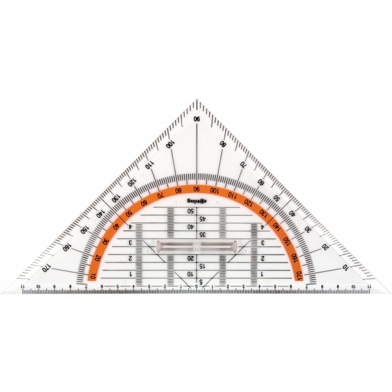 Geo trikotniki Rotring- Geo z držalom 22 cm 06882
