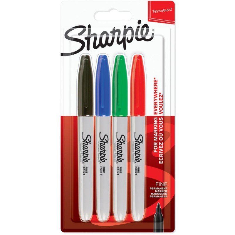 MARKER SHARPIE FINE 4/1 BASIC