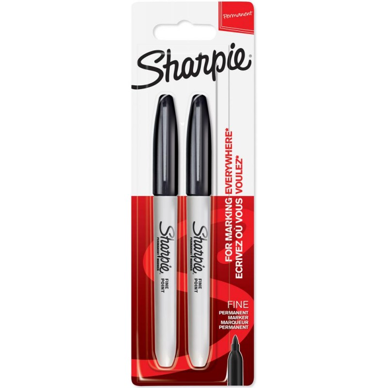 MARKER SHARPIE FINE 2/1 ČRNA-BLISTER