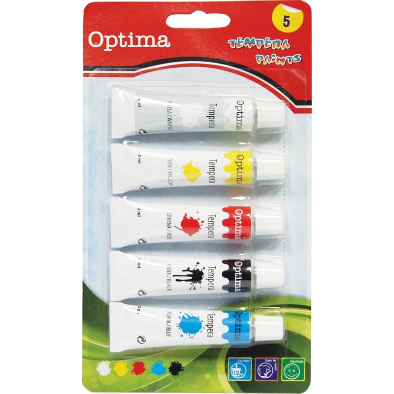 BARV. TEMPERA OPTIMA 5*12ML BLISTER