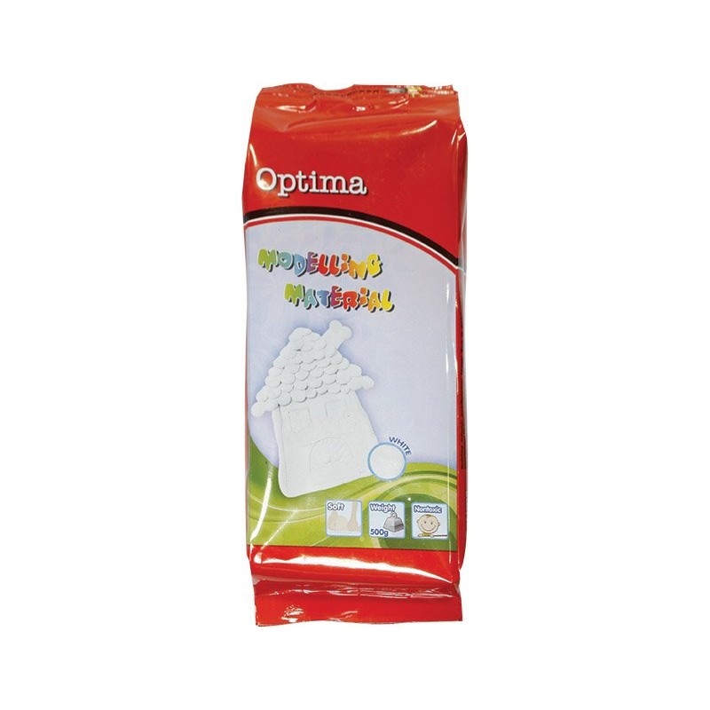 Bela modelirna masa Optima 500 gr.